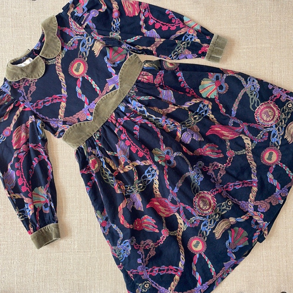 Colorful Patterned Kids Dress